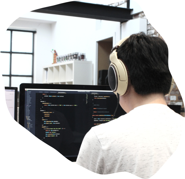 Someone coding